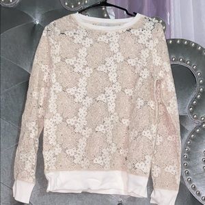 Lace sweater